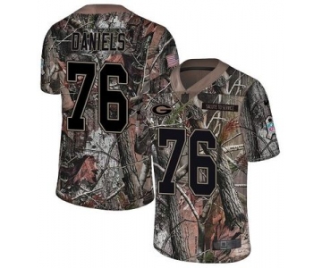 Nike Packers #76 Mike Daniels Camo Men's Stitched NFL Limited Rush Realtree Jersey