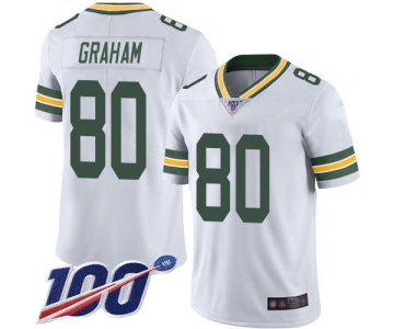 Nike Packers #80 Jimmy Graham White Men's Stitched NFL 100th Season Vapor Limited Jersey