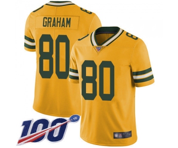 Nike Packers #80 Jimmy Graham Yellow Men's Stitched NFL Limited Rush 100th Season Jersey