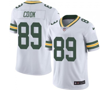 Nike Packers #89 Jared Cook White Men's Stitched NFL Limited Rush Jersey