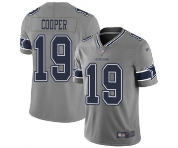 Cowboys #19 Amari Cooper Gray Men's Stitched Football Limited Inverted Legend Jersey