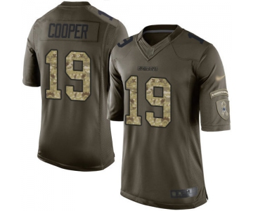 Cowboys #19 Amari Cooper Green Men's Stitched Football Limited 2015 Salute to Service Jersey