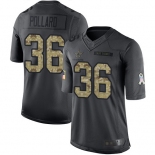 Cowboys #36 Tony Pollard Black Men's Stitched Football Limited 2016 Salute To Service Jersey