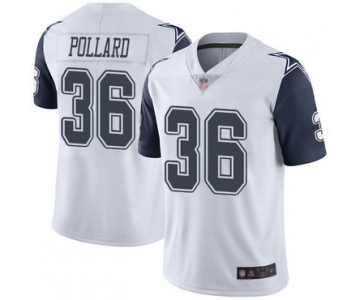 Cowboys #36 Tony Pollard White Men's Stitched Football Limited Rush Jersey