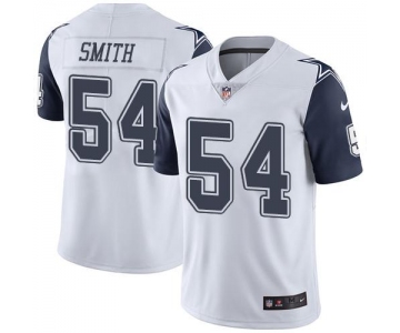 Cowboys #54 Jaylon Smith White Men's Stitched Football Limited Rush Jersey