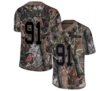 Dallas Cowboys #91 L. P. Ladouceur Men's Camo Limited Rush Realtree Football Jersey