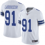 Dallas Cowboys #91 L. P. Ladouceur Men's White Road Limited Vapor Untouchable Football Jersey