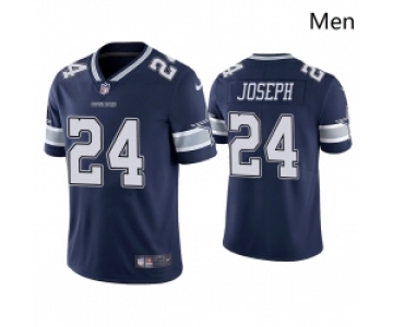 Men Dallas Cowboys 24 Kelvin Joseph Vapor Limited Navy Jersey