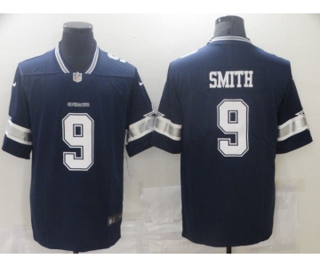 Men Dallas Cowboys 9 Smith Blue Nike Vapor Untouchable Limited 2021 NFL Jersey