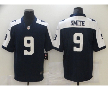 Men Dallas Cowboys 9 Smith Blue Nike Vapor Untouchable Limited 2021 NFL Jerseys