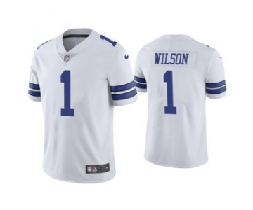 Men's Dallas Cowboys #1 Cedrick Wilson White Vapor Limited Stitched Jersey