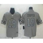 Men's Dallas Cowboys #19 Amari Cooper 2019 Gray Gridiron Vapor Untouchable Stitched NFL Nike Limited Jersey