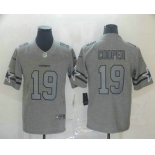 Men's Dallas Cowboys #19 Amari Cooper 2019 Gray Gridiron Vapor Untouchable Stitched NFL Nike Limited Jersey