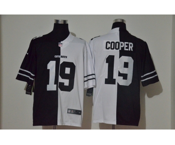 Men's Dallas Cowboys #19 Amari Cooper Black White Peaceful Coexisting 2020 Vapor Untouchable Stitched NFL Nike Limited Jersey