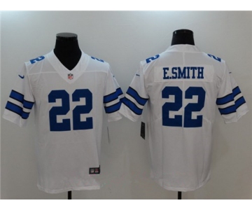 Men's Dallas Cowboys #22 Emmitt Smith White 2017 Vapor Untouchable Stitched NFL Nike Limited Jersey