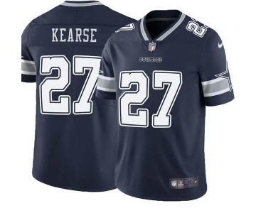 Men's Dallas Cowboys #27 Jayron Kearse Navy Vapor Limited Stitched Jersey