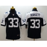 Men's Dallas Cowboys #33 Tony Dorsett Navy Blue Thanksgiving Alternate NFL Nike Limited Jersey