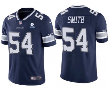 Men's Dallas Cowboys #54 Jaylon Smith 60th Anniversary Navy Vapor Untouchable Stitched NFL Nike Limited Jersey