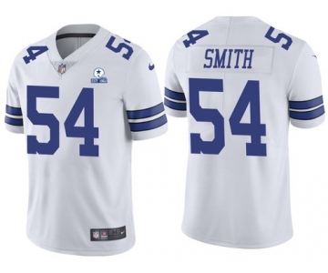 Men's Dallas Cowboys #54 Jaylon Smith 60th Anniversary White Vapor Untouchable Stitched NFL Nike Limited Jersey