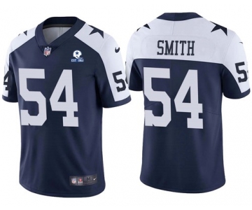 Men's Dallas Cowboys #54 Jaylon Smith Navy 60th Anniversary Vapor Untouchable Stitched NFL Nike Limited Jersey