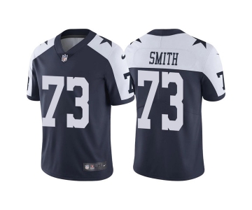 Men's Dallas Cowboys #73 Tyler Smith Navy Thanksgiving Vapor Limited Stitched Jersey