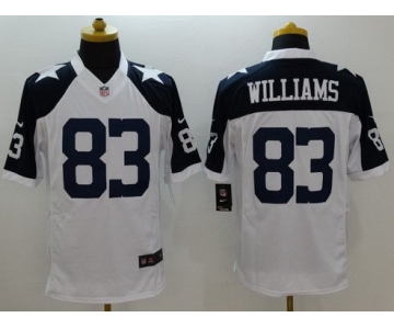 Men's Dallas Cowboys #83 Terrance Williams White Thanksgiving Alternate NFL Nike Limited Jersey