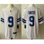 Men's Dallas Cowboys #9 Jaylon Smith White 2021 Vapor Untouchable Stitched NFL Nike Limited Jersey