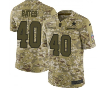 Men's Nike Dallas Cowboys #40 Bill Bates Limited Camo 2018 Salute to Service Jersey