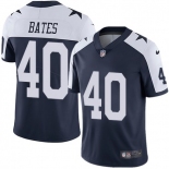 Men's Nike Dallas Cowboys #40 Bill Bates Navy Blue Vapor Untouchable Limited Throwback Alternate Jersey