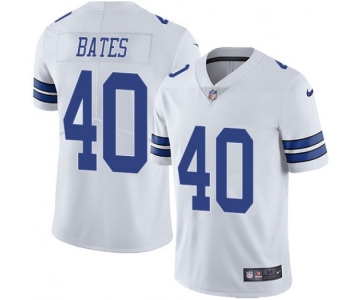 Men's Nike Dallas Cowboys #40 Bill Bates Vapor Untouchable Limited White Jersey