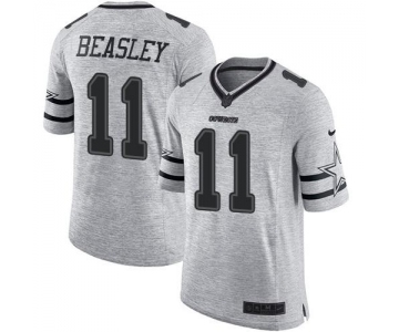 Nike Cowboys #11 Cole Beasley Gray Men's Stitched NFL Limited Gridiron Gray II Jersey