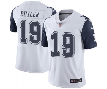 Nike Cowboys #19 Brice Butler White Men's Stitched NFL Limited Rush Jersey