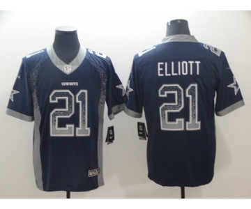 Nike Cowboys #21 Brice Elliott Navy Blue Team Color Men's Stitched NFL Limited Jersey