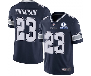 Nike Cowboys #23 Darian Thompson Navy Blue Team Color Men's Stitched With Established In 1960 Patch NFL Vapor Untouchable Limited Jersey