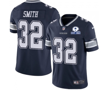 Nike Cowboys #32 Saivion Smith Navy Blue Team Color Men's Stitched With Established In 1960 Patch NFL Vapor Untouchable Limited Jersey