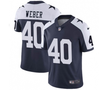 Nike Cowboys 40 Mike Webe Navy Throwback Vapor Untouchable Limited Jersey