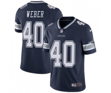 Nike Cowboys 40 Mike Webe Navy Vapor Untouchable Limited Jersey