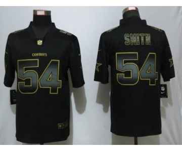 Nike Cowboys 54 Jaylon Smith Black Gold Vapor Untouchable Limited Jersey