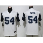 Nike Cowboys 54 Jaylon Smith White Throwback Women Vapor Untouchable Limited Jersey