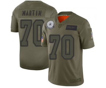 Nike Cowboys #70 Zack Martin Camo Men's Stitched NFL Limited 2019 Salute To Service Jersey