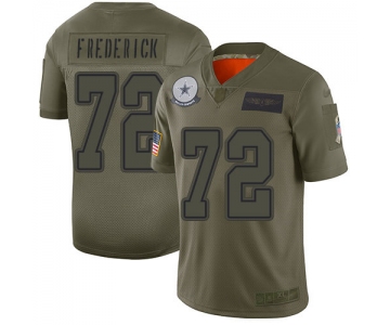 Nike Cowboys #72 Travis Frederick Camo Men's Stitched NFL Limited 2019 Salute To Service Jersey