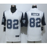 Nike Cowboys 82 Jason Witten White Color Rush Limited Jersey