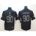 Nike Cowboys 90 DeMarcus Lawrence Black Impact Rush Limited Jersey