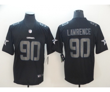 Nike Cowboys 90 DeMarcus Lawrence Black Impact Rush Limited Jersey