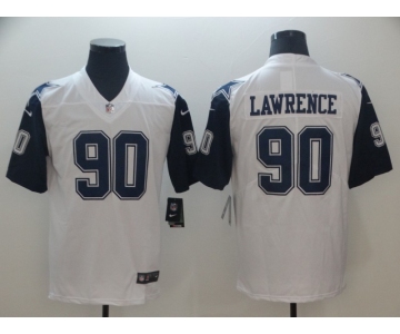 Nike Cowboys 90 DeMarcus Lawrence White Color Rush Limited Jersey