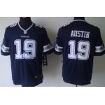 Nike Dallas Cowboys #19 Miles Austin Blue Limited Jersey