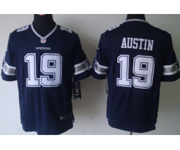 Nike Dallas Cowboys #19 Miles Austin Blue Limited Jersey