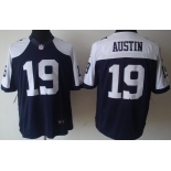 Nike Dallas Cowboys #19 Miles Austin Blue Thanksgiving Limited Jersey