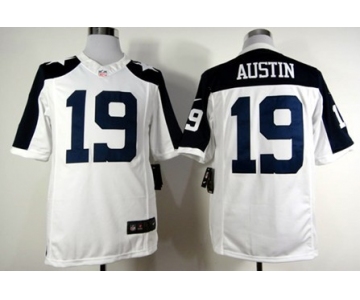 Nike Dallas Cowboys #19 Miles Austin White Thanksgiving Limited Jersey