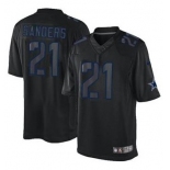 Nike Dallas Cowboys #21 Deion Sanders Black Impact Limited Jersey